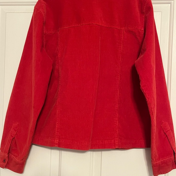 Rust soft corduroy jacket. Dress Barn size large. - Picture 3 of 3